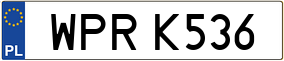Trailer License Plate